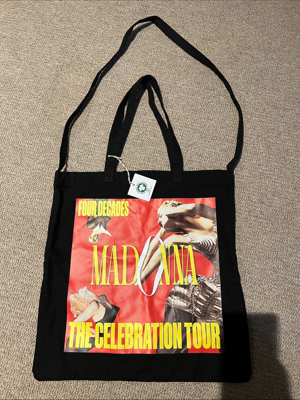 NWT Official Madonna Celebration Tour Organic Cotton Tote-Concert Merch